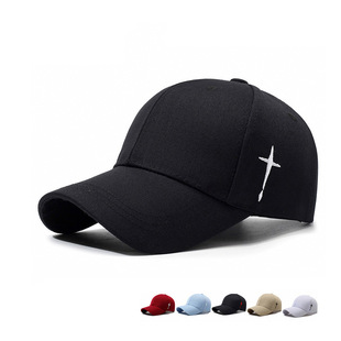 Cross-Border Popular Men's and Women's Casual Versatile Sun Hats for Women Outdoor Sun Protection Embroidered Side Embroidered Stars Spring and Autumn New Baseball