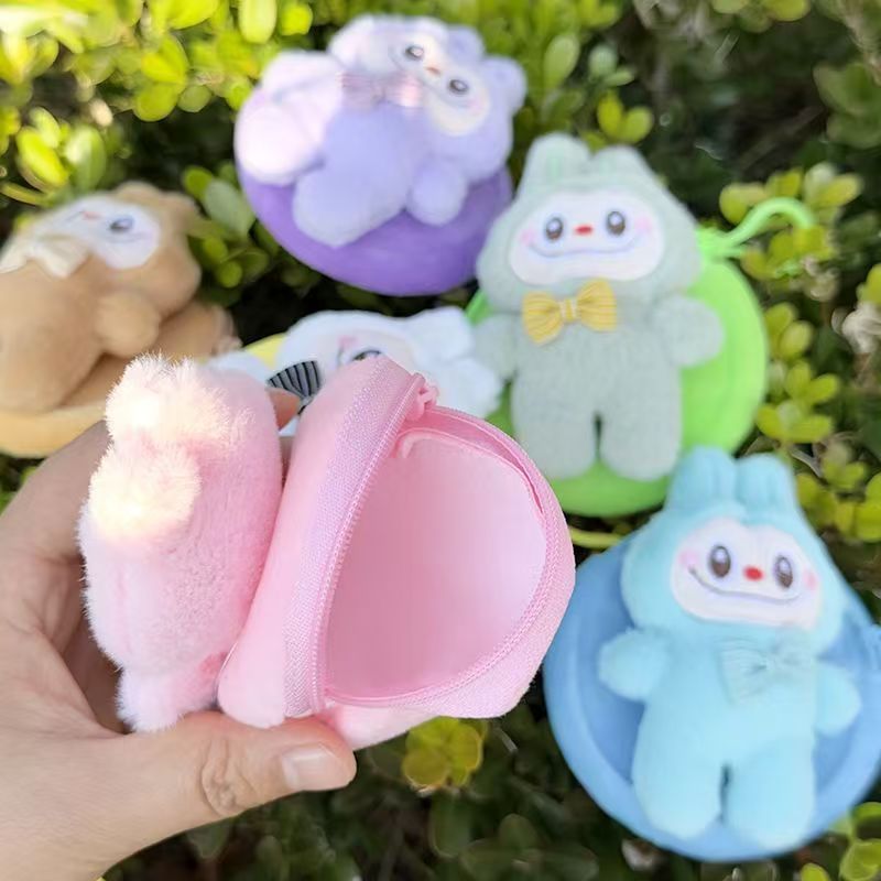 かわいい新しいぬいぐるみインターネット有名人ラブインスタイルコインヘッドフォン大容量バッグペンダントギフトキーホルダー|undefined