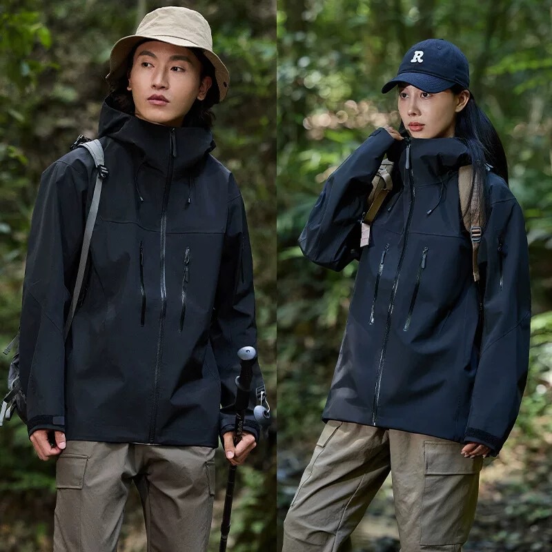 NASALIKE台州鸟家硬壳LT冲锋衣SV7防风防雨蛇年限定黄金蟒登山服|undefined