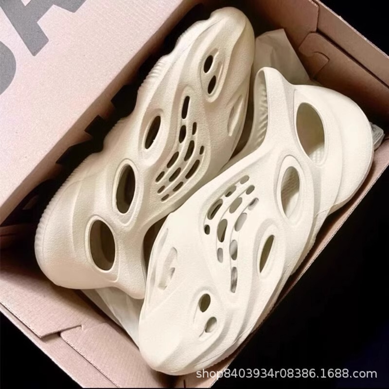 Yeezy ココナッツ下駄レディースサマーアウトドアスリッパEVAソフトソールアウトドアカジュアルつま先スリッパ男性用|undefined