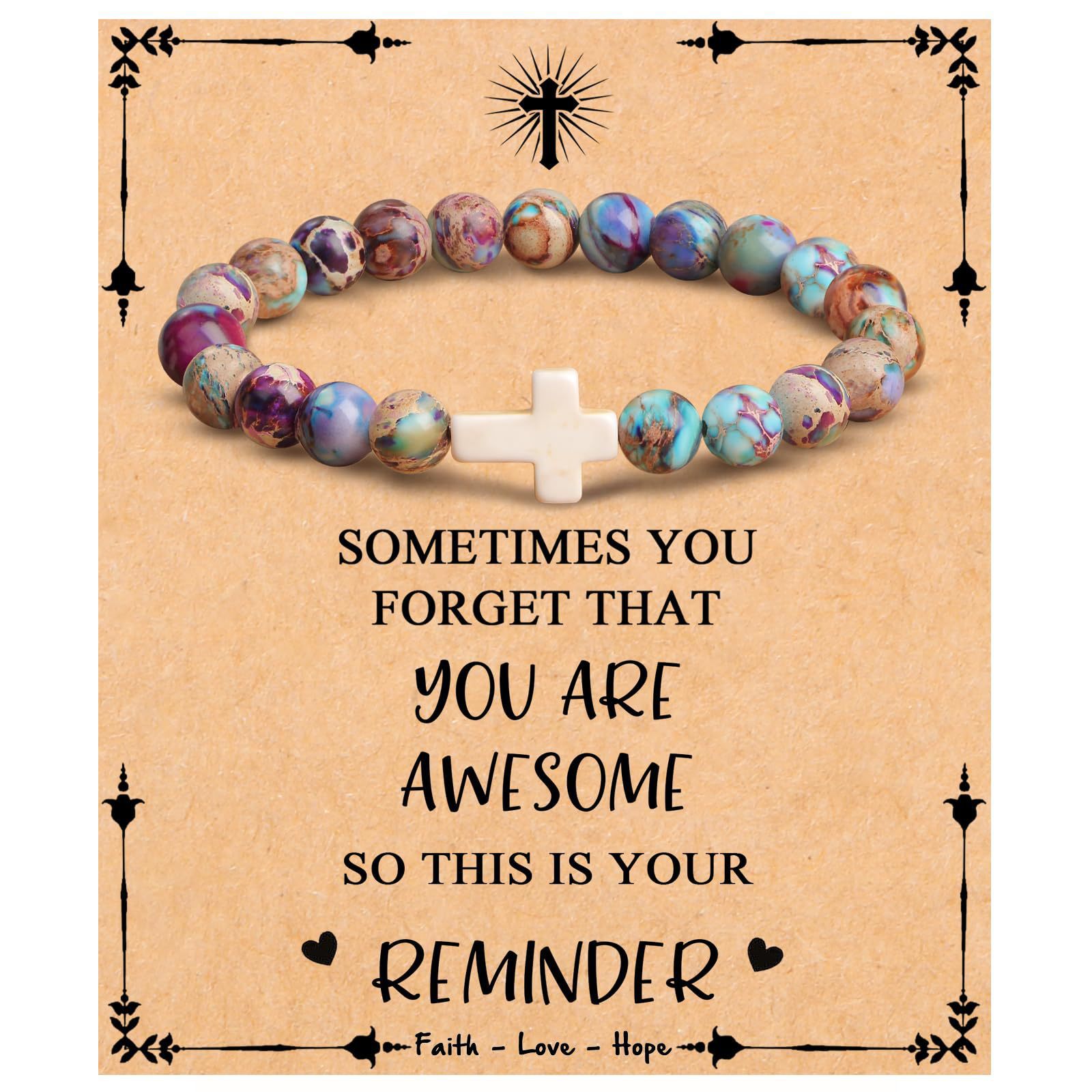 3A 황제 돌 팔찌 당신은 멋진 카드입니다