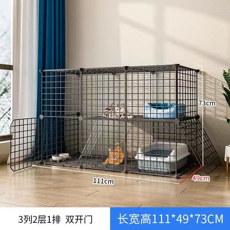 Jaula de gato super grande espacio libre de doble capa gato Villa gato mascota gato casa gato Casa Grande no inodoro integrado