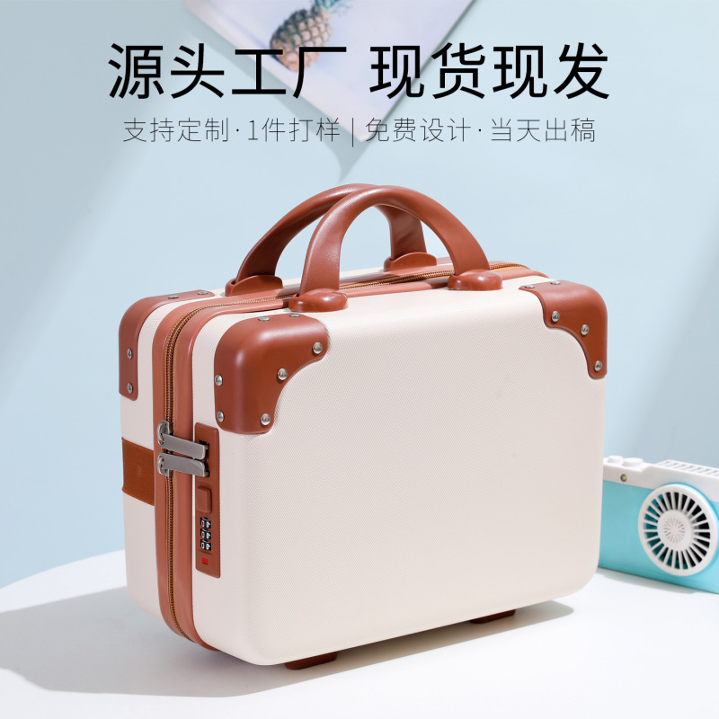 Luggage Suitcase K-Style with Printed Logo, Small, Mini and Cute for Male and Female Students 16inch Cosmetic Case, Satchel and Multi-Functional Luggage Suitcase K-Style with Printed Logo, Small, Mini and Cute for Male and Female Students 16inch Cosmetic Case, Satchel and Multi-Functional