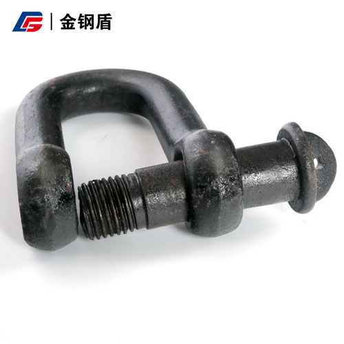 High-strength arch-shaped chain hook 45# steel U-shaped ring 0.3T-150T lifting hoist ship D-shaped hook US standard