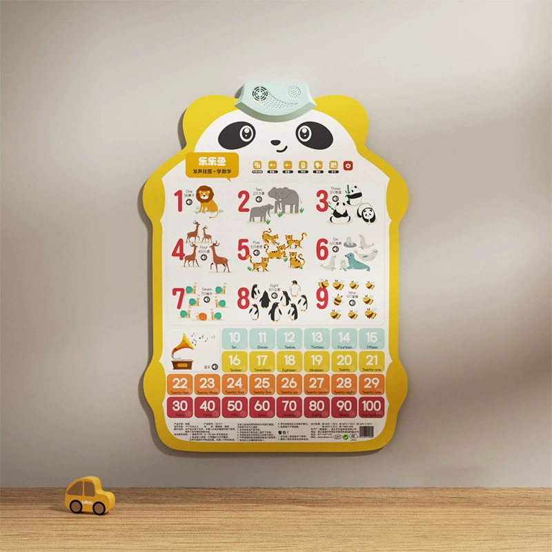 乐乐鱼 Rabbit, flip chart, cute toy, teaching brainteaser, with sound, early education