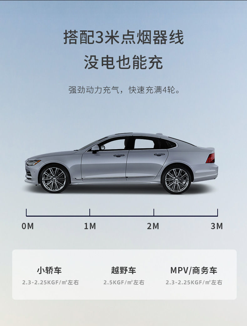 Car air pump digital display portable wireless air pump multifunctional emergency mobile phone charging treasure tire air pump