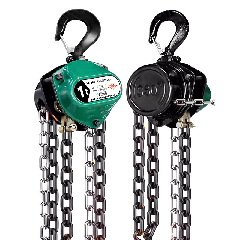 1t 2t 5t cadena invertida grúa de elevación manual grúa de elevación 360 grados 6m cadena de elevación giratoria
