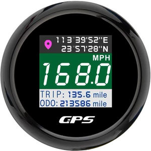 52mm GPS Rəqəmsal Spidometr Enlik Uzunluq 12V24V Avtomobil, Gəmi, Motosiklet üçün