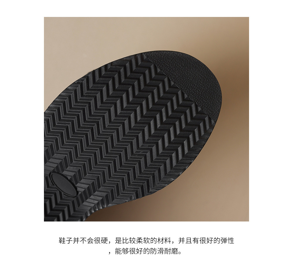 Dép xỏ ngón nữ đế xuồng cao 10cm khóa thắt lưng — Màu đen chi tiết 18