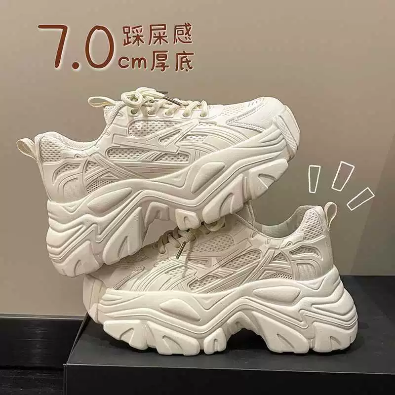 Обувь Torre Explosions, Женская Осень/Зима 2022, сломанный Размер, увеличенные интернет-знаменитости, модные Универсальные дышащие повседневные кроссовки на высоком каблуке