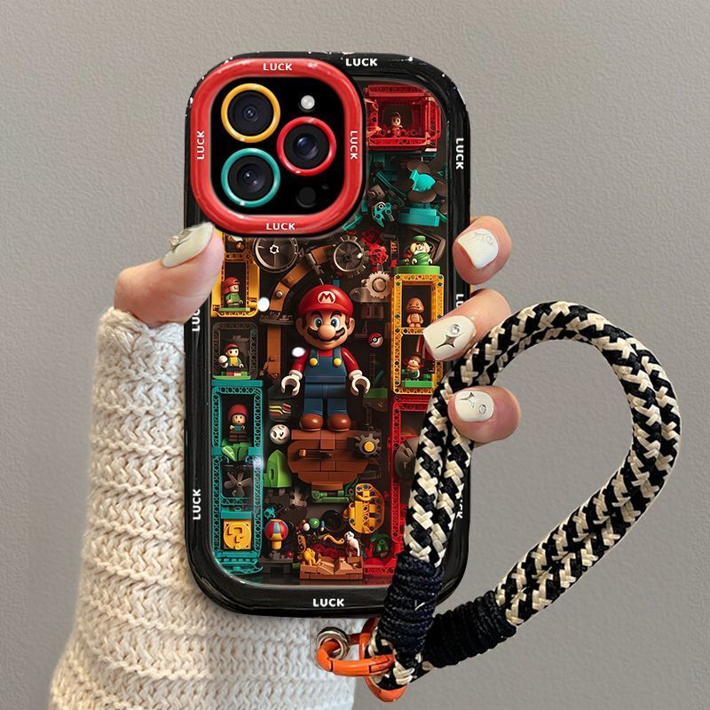Suitable for iphone16e Phone Case High Color Value Color Control Apple 15promax New Cartoon Lego Mario Suitable for iphone16e Phone Case High Color Value Color Control Apple 15promax New Cartoon Lego Mario