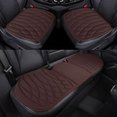 sponge, single-piece car pad, non-slip five-seater — Seat cushion, seat cover - passionate-coffeethree-piece-set