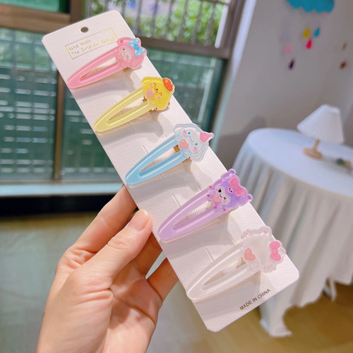 Japanese soft girl headwear cinnamon dog duckbill clip cute water drop clip internet celebrity girl student bangs clip girl