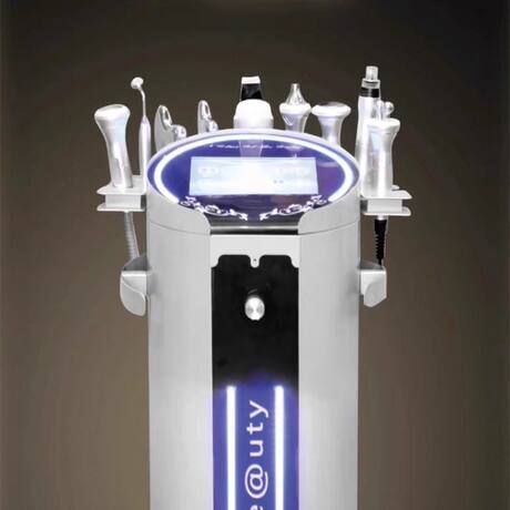 Silver Brown Large Bubble Skin Management Comprehensive Device, Small Bubble Beauty Salon Equipment, Specialized Oxygen Injection, Blackhead Removal, Comprehensive Whitening