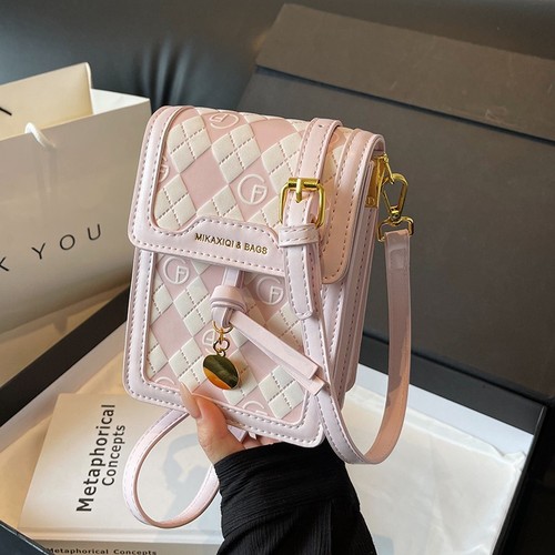 Women's small niche design versatile single-shoulder crossbody bag mobile phone bag popular Insta fashionable phone bag