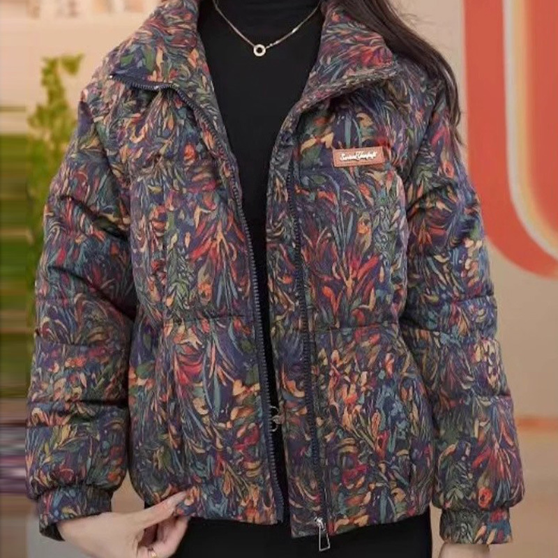 2025冬季新款设计棉服女洋气时尚百搭宽松加厚保暖小众棉衣棉袄子