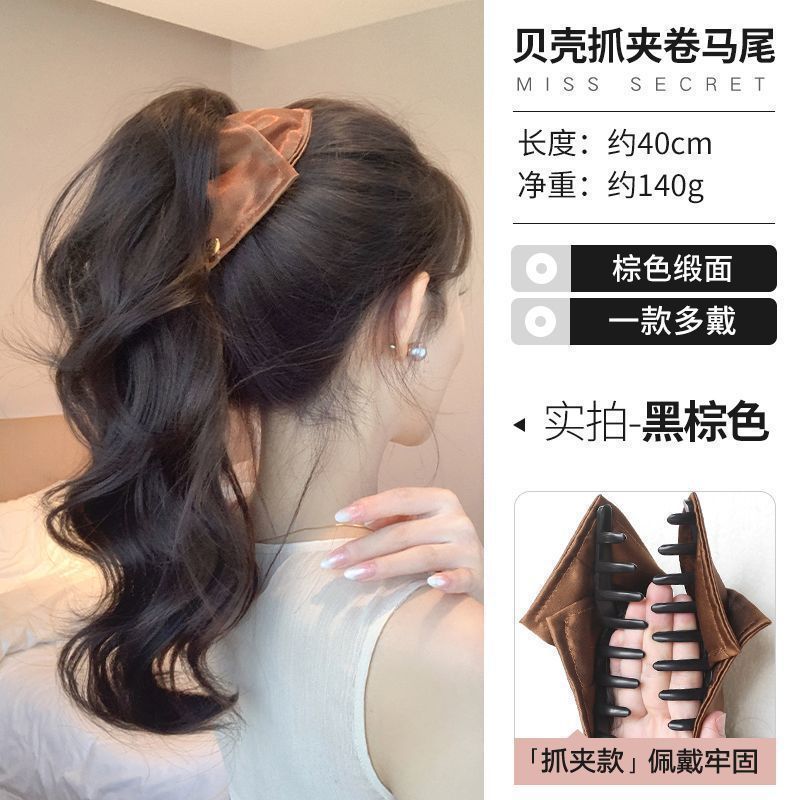 Shell triángulo agarrar clips pelucas rollo de cabello cola de caballo adornamiento de cabello de alta calidad rollo de cabello cola de caballo clip de pescado adornamiento