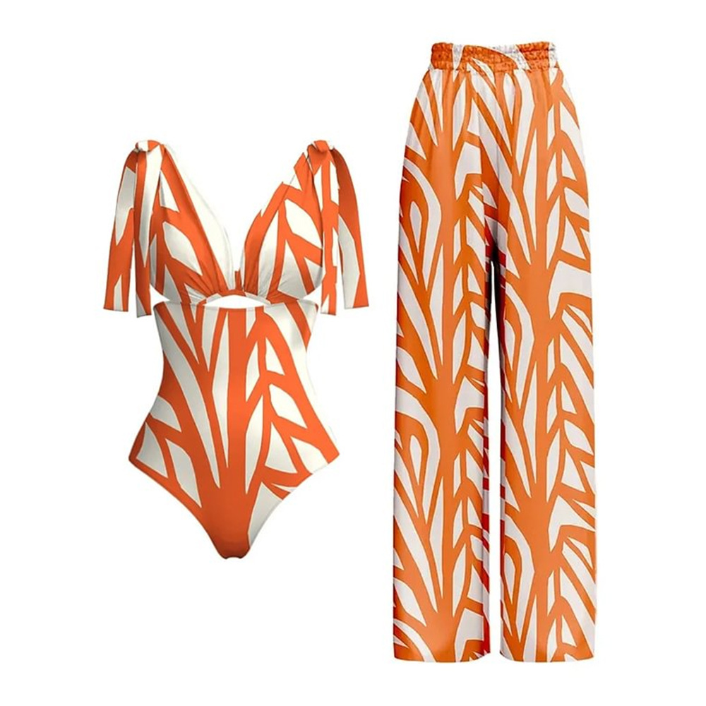 Women's Elegant Printing 2 Pieces Set One Piece Swimwear display picture 1