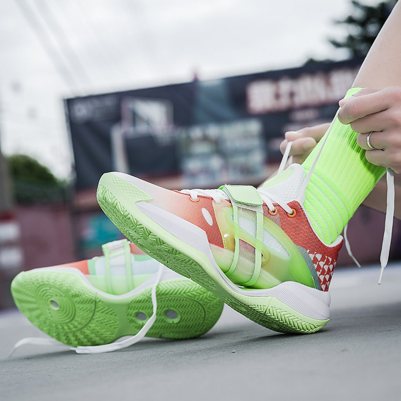 Shuihua 5 generación de zapatos de baloncesto para hombres amortiguación antideslizante desgaste juvenil ciudad nueve zapatos de entrenamiento de combate real zapatillas deportivas
