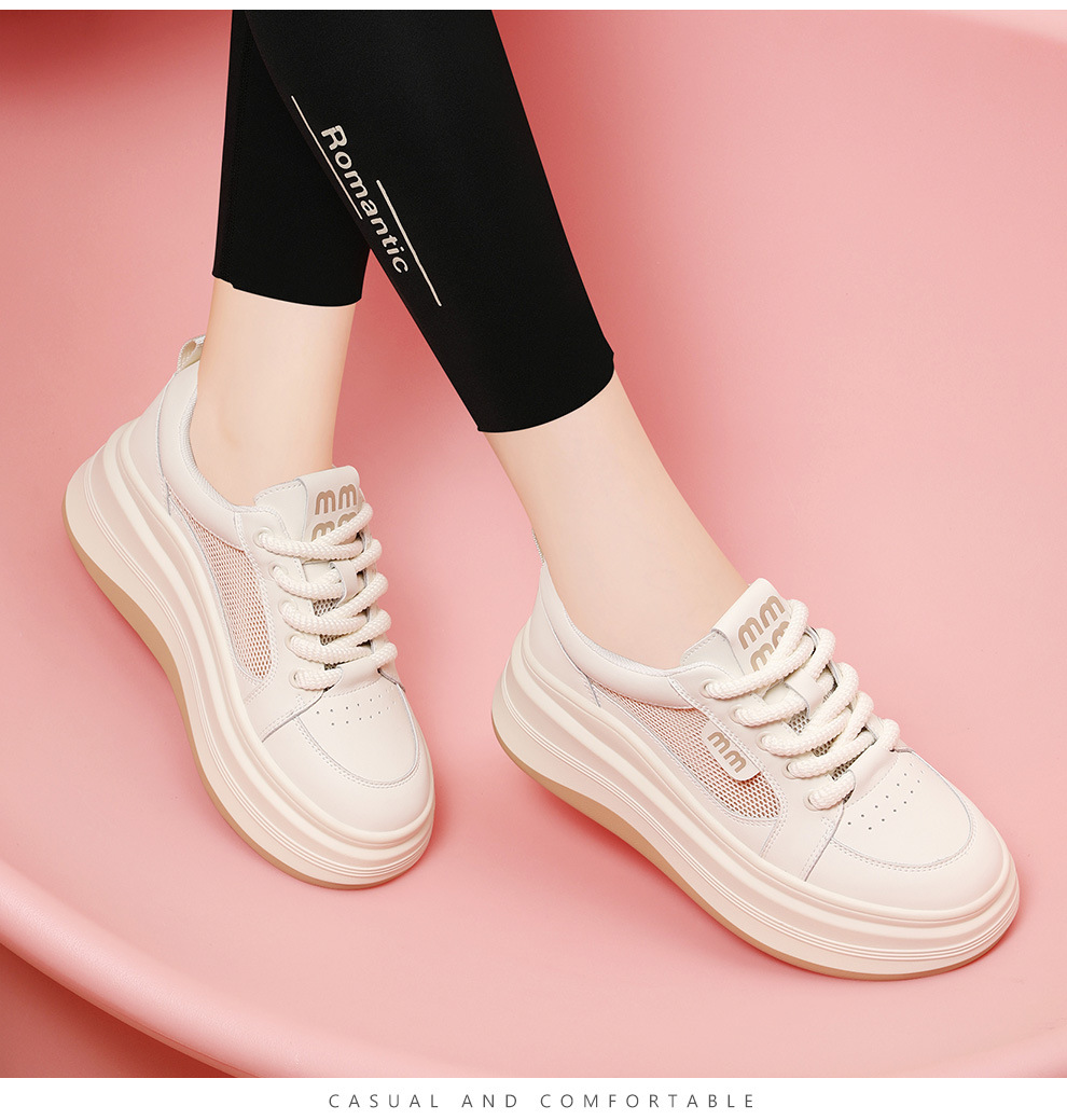 Giày sneaker nữ đế xuồng lưới thoáng khí, đế dày mềm, thời trang đa năng — JST 1802-1 màu đen, JST 1832-1 màu đen, JST 1923 trắng đen, JST 1802- 1m Màu chi tiết 11