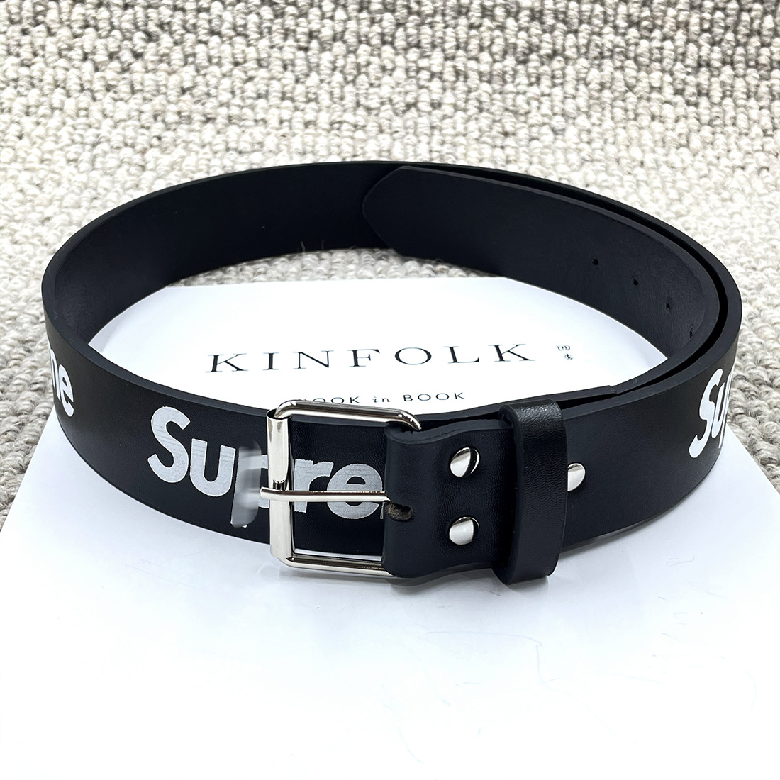SUP Taillengürtel mit Schnallenverschluss Buchstaben Student Trend Ledergürtel Herren neu Graffiti Mode Jeansgürtel Freizeit Universalgürtel Damen