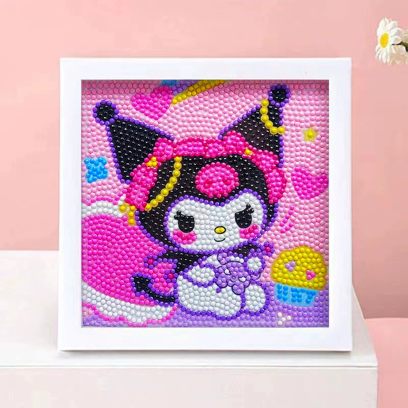 DIY-набор для алмазной мозаики 17×17 см, пластиковая рама, дизайн щенок, полный набор инструментов для кладки