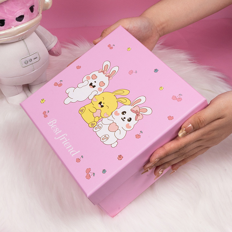 Rosa; caja de regalo individual 20*20*10cm