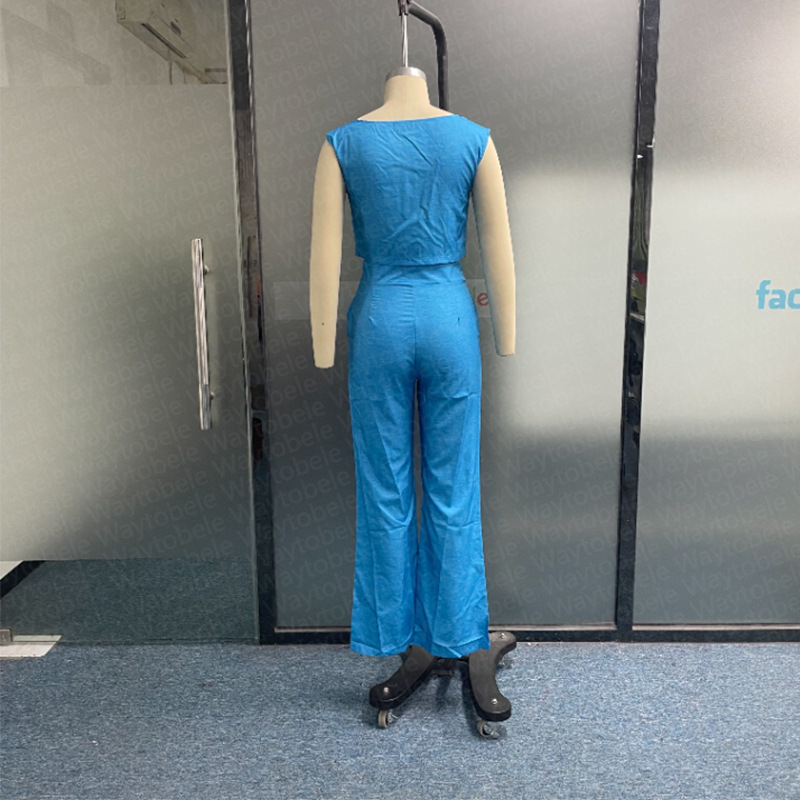 Täglich Straße Frau Lässig Einfarbig Polyester Hosen-Sets Hosen-Sets display picture 15