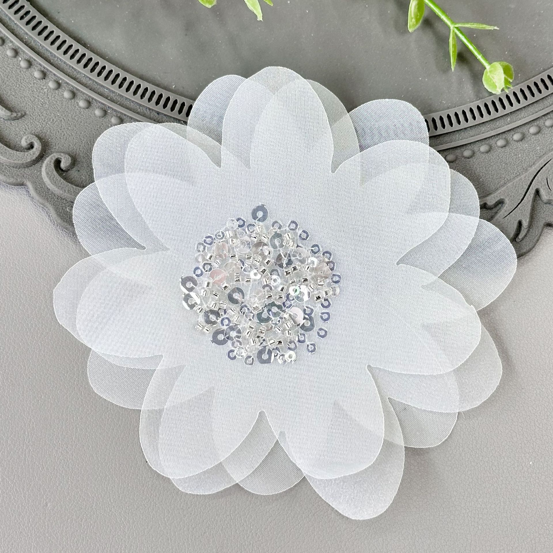 Decoración de flores DIY hecha a mano vestido de boda joyas decoración de flores de pecho multicolores ropa infantil vestido zapatos accesorios sombreros