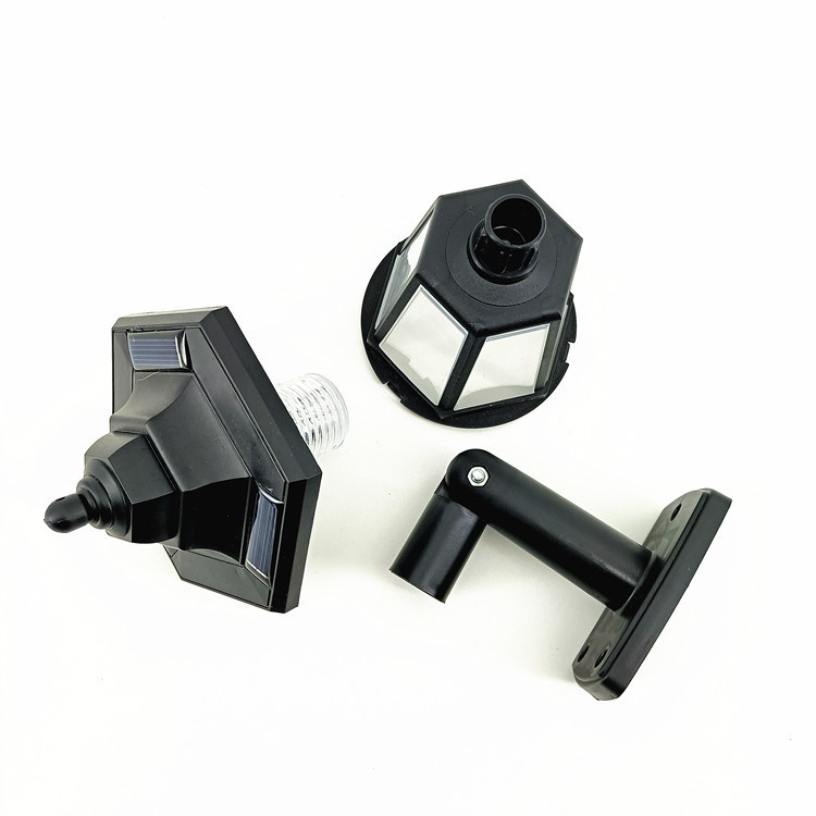 Fábrica suministra luz solar LED de pared de inducción césped patio villa decoración hexagonal paisaje jardín luz exterior