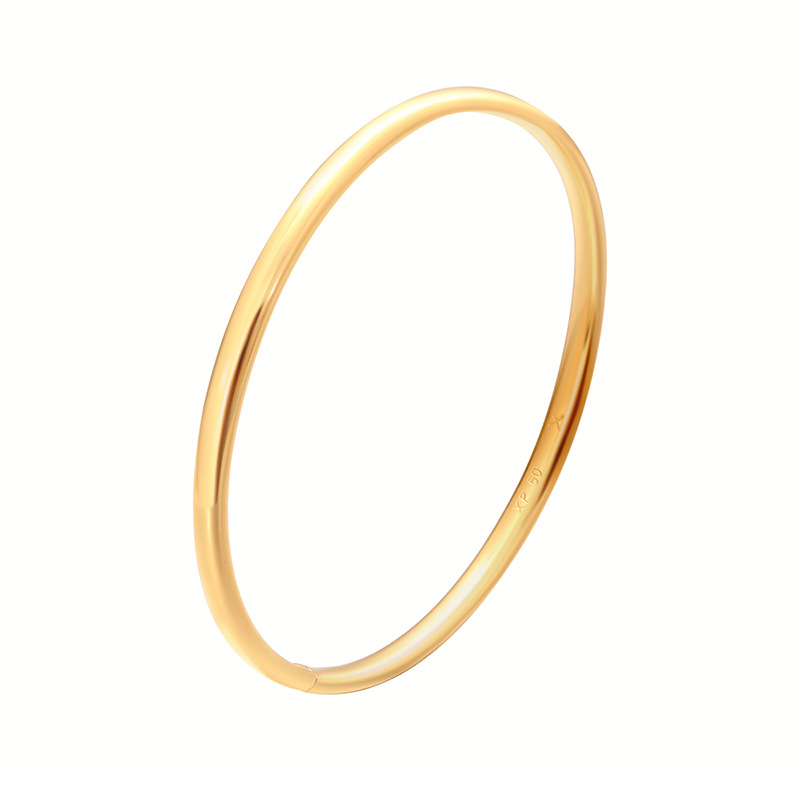 Xuping imitación de oro ligero lujoso brillante pulsera de anillo simple aleación de cobre chapado 24k joyas transfronterizas europeas y estadounidenses