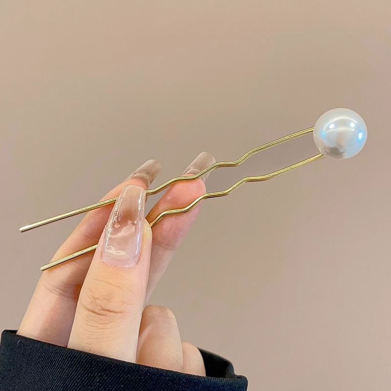 Horquilla en forma de U de alta calidad para mujer 2025 nuevo estilo tocado borla horquilla balanceándose en la parte posterior de la cabeza artefacto del cabello accesorios para el cabello