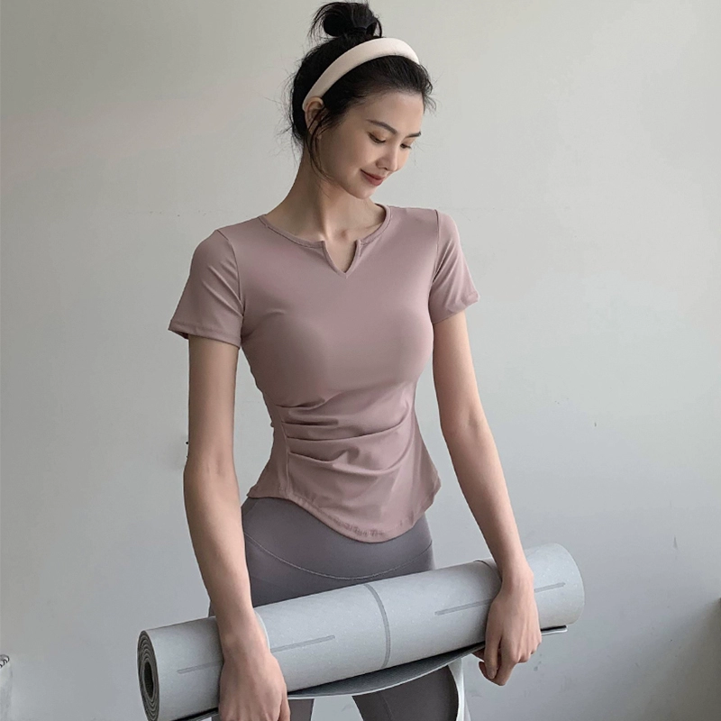 Летняя футболка для спорта с быстрой сушкой, дышащая спортивная футболка для тренировки в зале, для бега, с коротким рукавом
