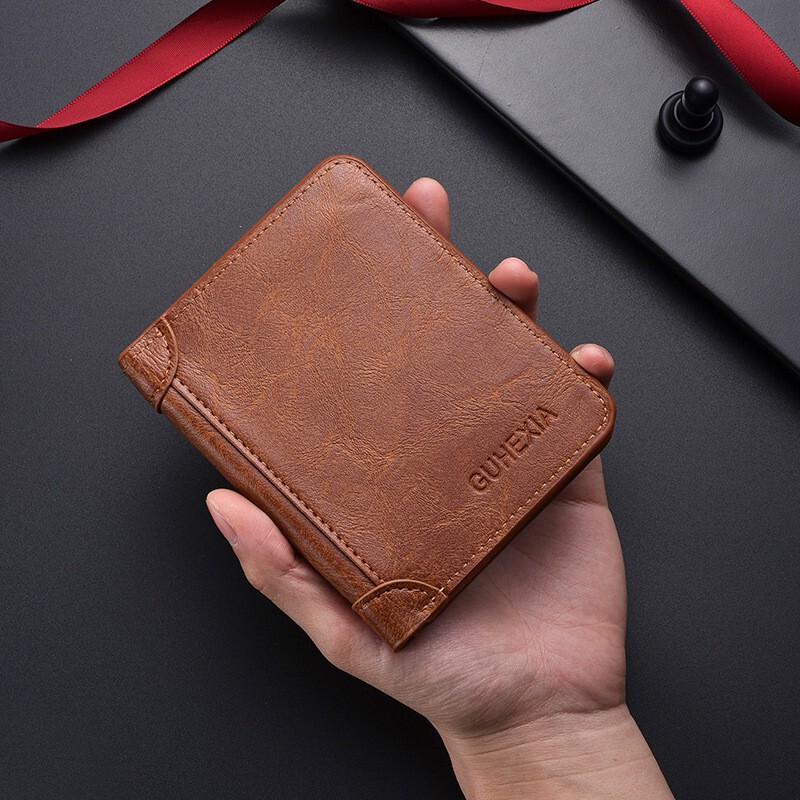 Cross-Border Spot Short Men's Wallet Leather Multi-Card Slot Wallet Large Capacity Anti-Theft Wallet Men's Wallet Cross-Border Spot Short Men's Wallet Leather Multi-Card Slot Wallet Large Capacity Anti-Theft Wallet Men's Wallet