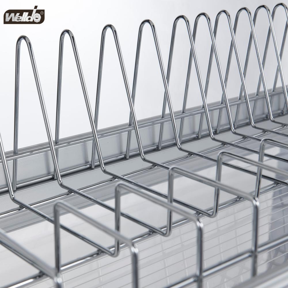 Welldo纬东 橱柜不锈钢碗碟架橱柜不锈钢碗碟沥水架