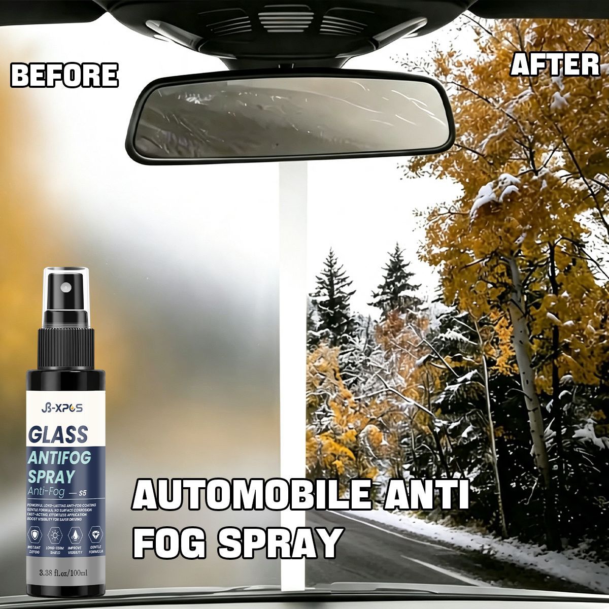 YT305 Automotive Glass Anti-Fog Rearview Mirror Window Glass Anti-Fog Anti-Rain Hydrophobic Coating Agent for Cross-Border Supply