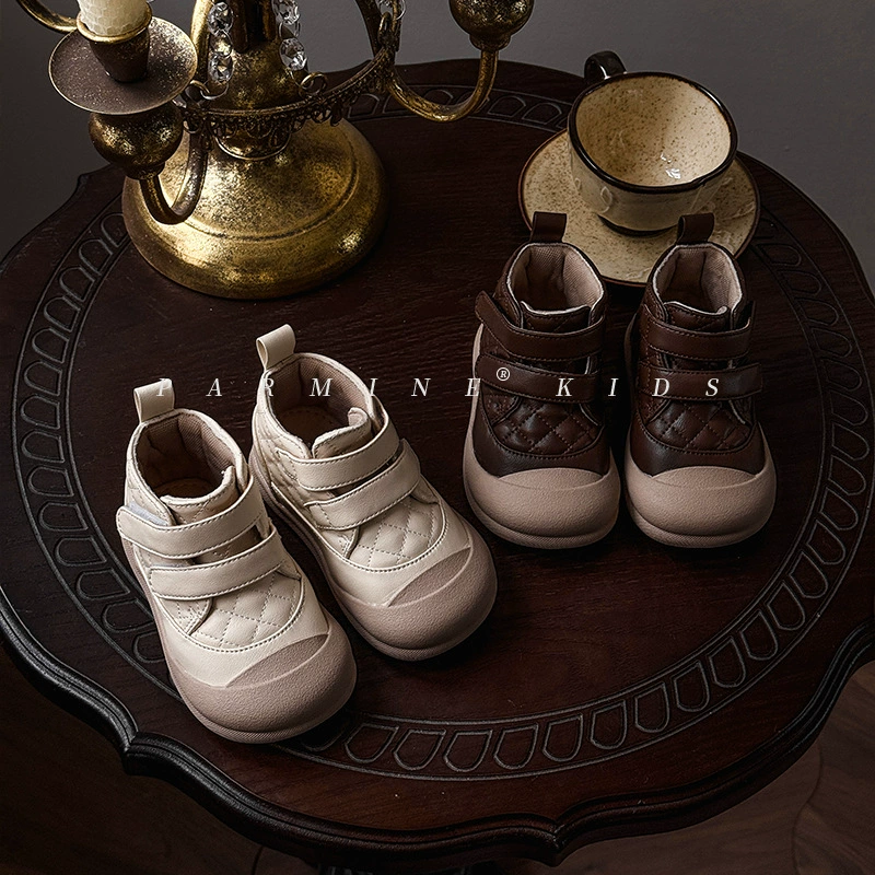 Детские ретро минималистские ботинки против удара