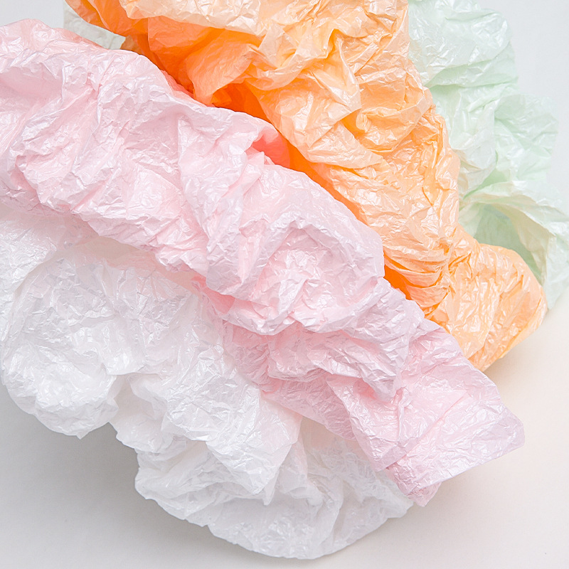 珠光雪梨纸鲜花花束包装纸白色加厚包花内衬手揉蓝色水果礼盒装饰