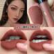 Autumn and Winter European and American Style Eating Earth Color Matte Lip Glaze Nude Color Milk Tea Color Brown Student Party Niche Brand Lipstick