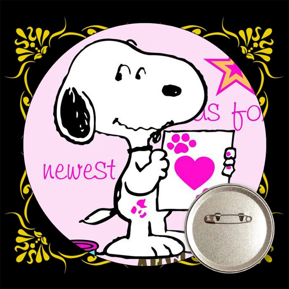 Snoopy bar transfronterizo insignia broche de estaño metal medallas conmemorativas anime periferia al por mayor