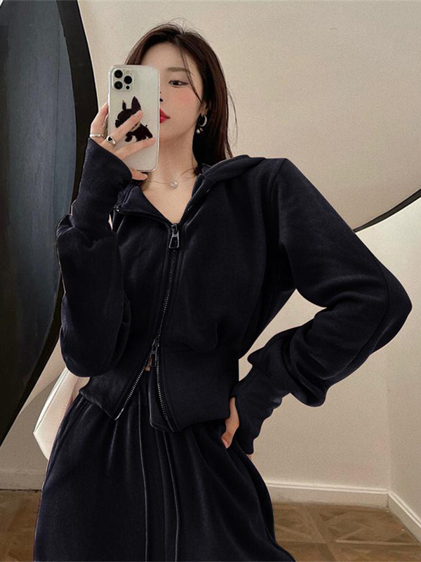 高腰显瘦卫衣运动套装女春秋学生宽松韩版时尚洋气休闲两件套跑步|undefined
