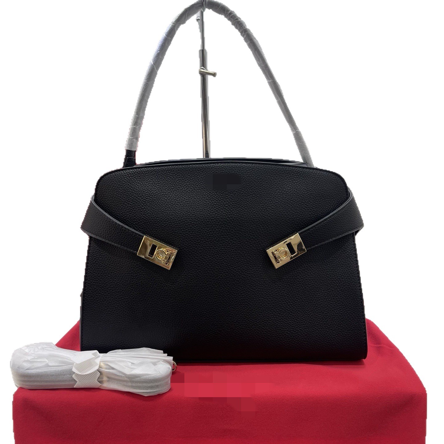 Large Capacity Women's Commuter Tote Bag Genuine Cowhide Leather Red Handbag Luxury Designer Work Bag For Women - Thumbnail 5