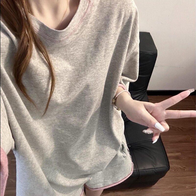 Factory Wholesale Summer Short-Sleeved Plus-Size Pajamas for Women Cross-Border New Summer Style Pullover Short-Sleeved Shorts Home Wear Set