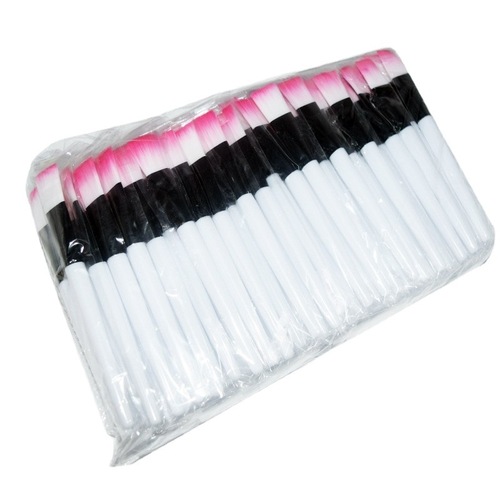 Manufacturer's portable soft-bristled two-color facial mask makeup brush beauty tool DIY homemade facial mask brush with customizable LOGO