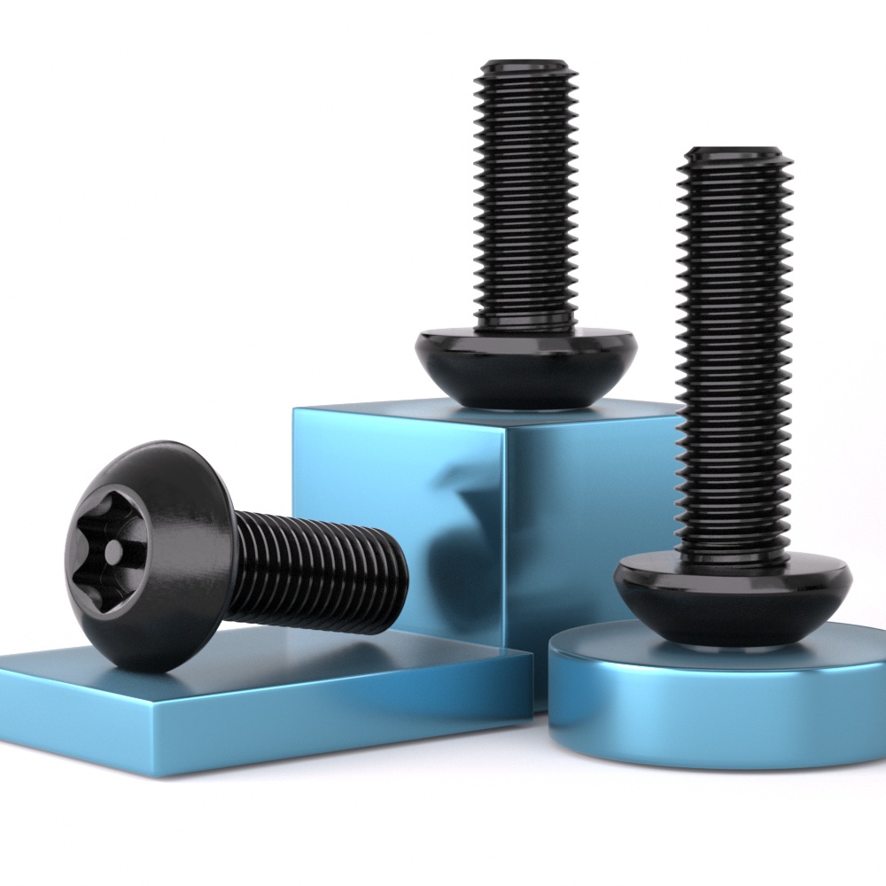 qd黑色304不锈钢内梅花防盗螺丝圆头螺钉盘头带柱螺栓M4M5M6M8M10