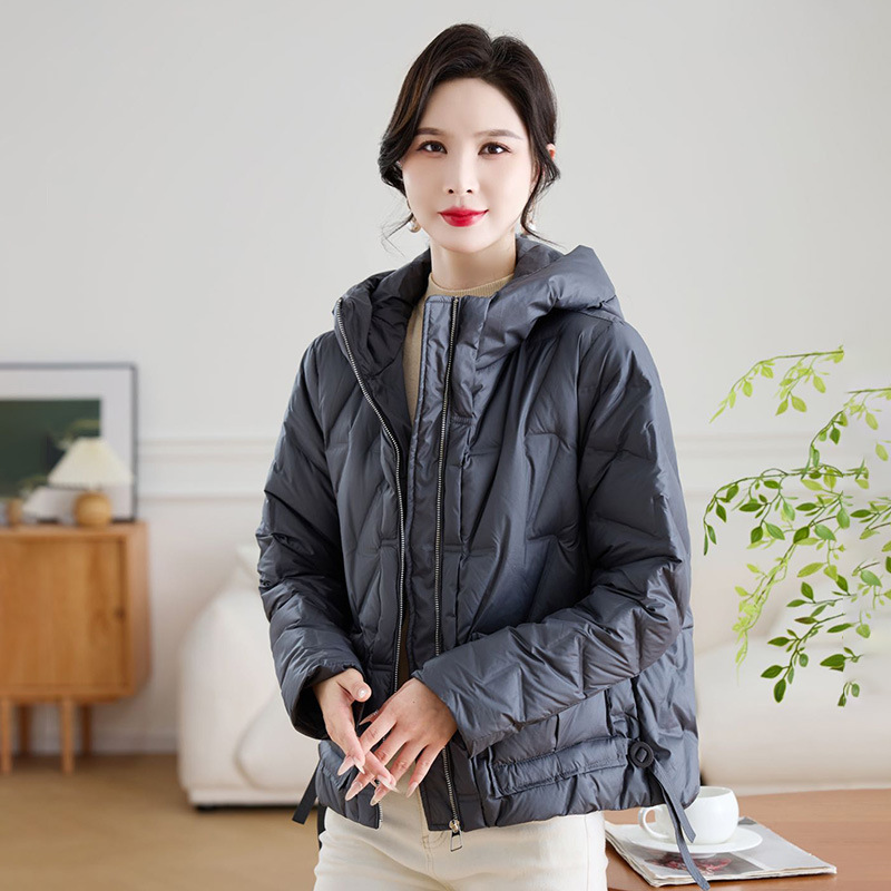 跨境秋冬新款欧洲站时尚连帽压胶短款白鸭绒羽绒服女保暖外套潮|undefined