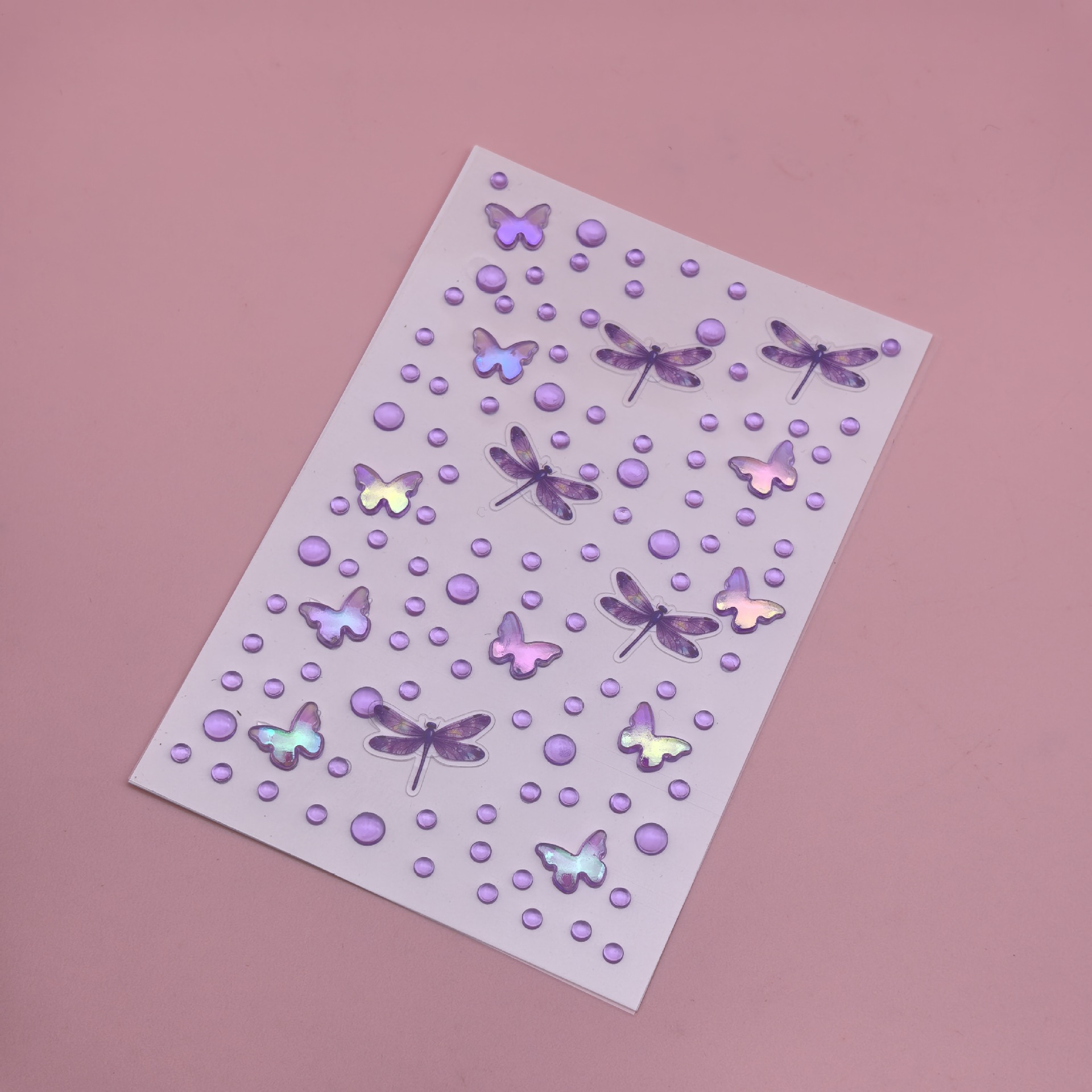 Aurora mariposa rosada pegatinas de maquillaje de ojos joyas de maquillaje facial infantil escenario cara esquina de los ojos diamantes de agua cejas manicure image 6
