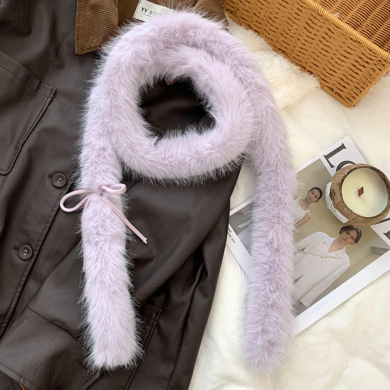 Bufandas femeninas de imitación de cabello de cabello