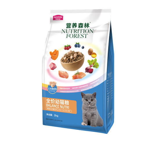 McFoody Nutrition Forest freeze-dried salmon double food pet cat blue cat special fattening gill food 2kg