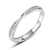 Ring for beloved suitable for men and women, silver 925 sample, light luxury style, Birthday gift